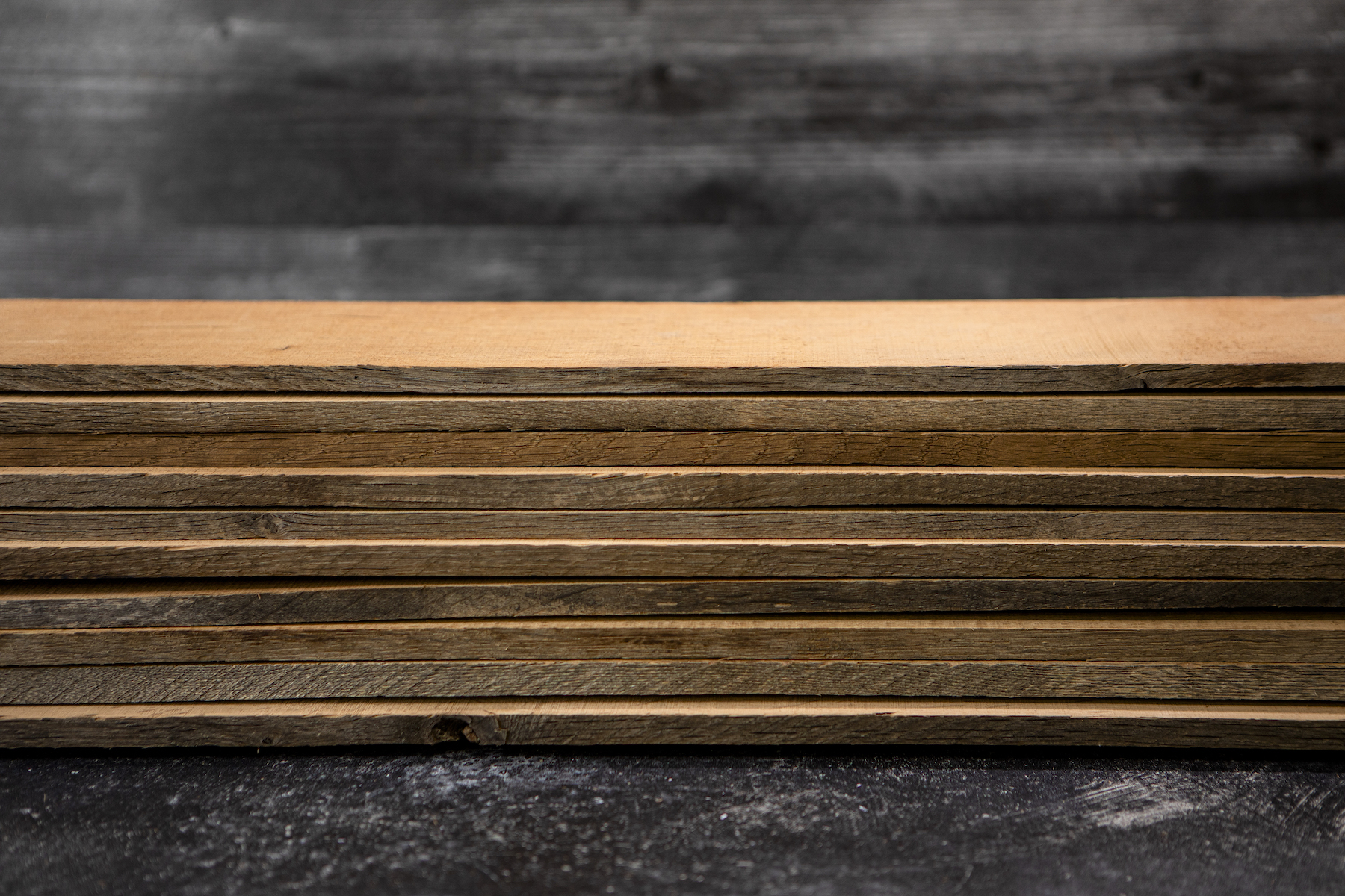 Innerstave oak tank staves for wine tank installation